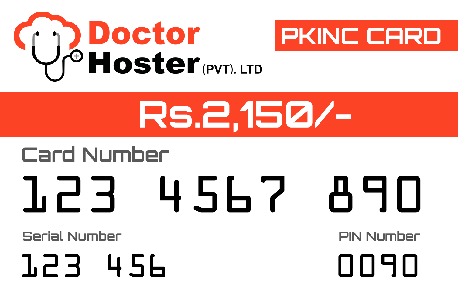 DoctorHoster PKNIC Card
